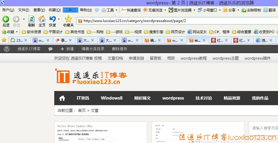 【wordpress教程】wordpress分页title标题显示页面，解决标题重复，SEO优化！Loostrive主题 逍遥乐教程