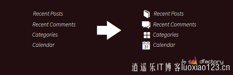 wordpress小工具图标自定义插件Widget Icon汉化版 逍遥乐汉化