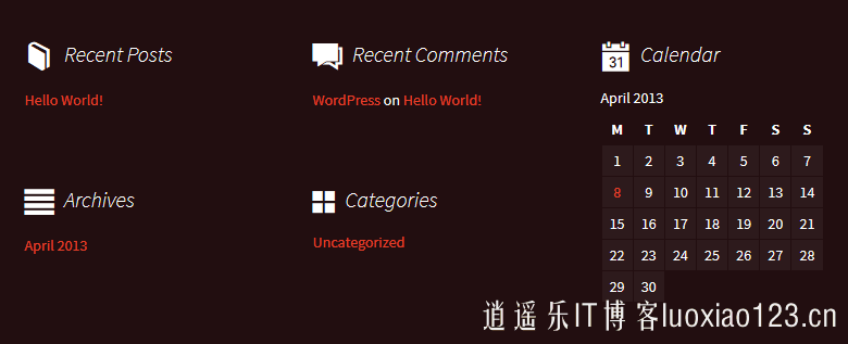 wordpress小工具图标自定义插件Widget Icon汉化版 逍遥乐汉化