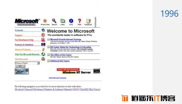 [图文]微软公司官网主页面20年变化