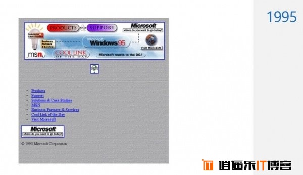 [图文]微软公司官网主页面20年变化