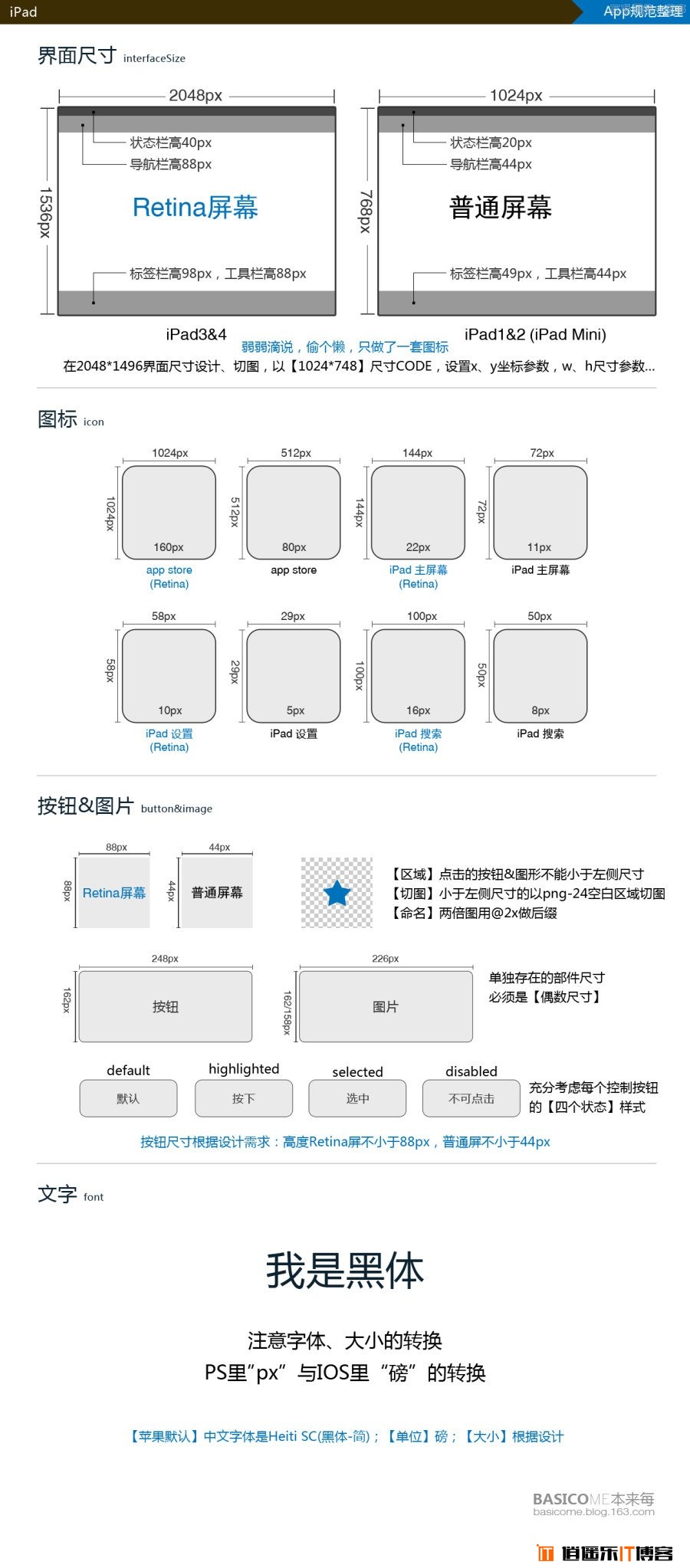 iOS设备App界面UI设计规范