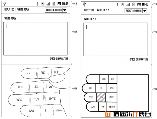 三星奇葩专利 利用手指做键盘