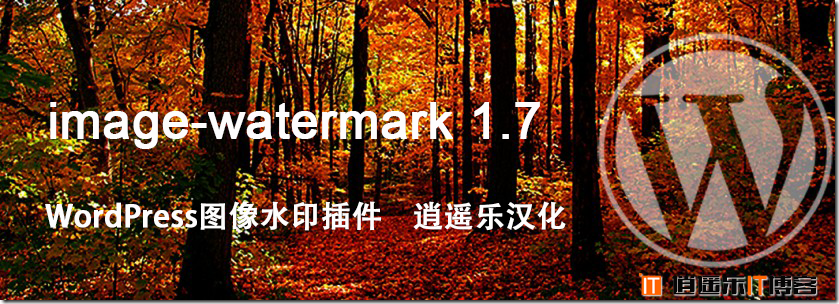 WordPress强大图像水印插件image-watermark1.7逍遥乐汉化版