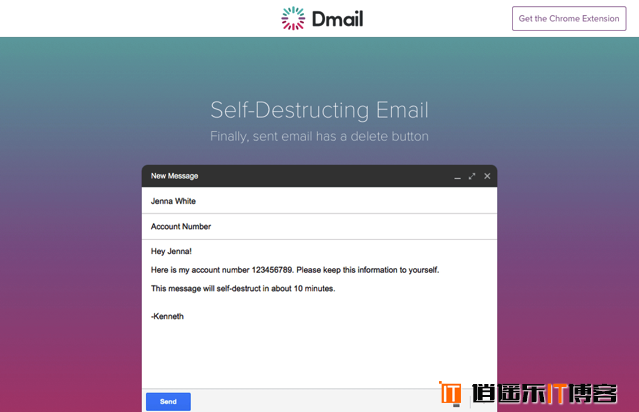 Dmail自动销毁、远程删除发送的Email邮件，发送隐私信息更安全可靠（Chrome插件功能）