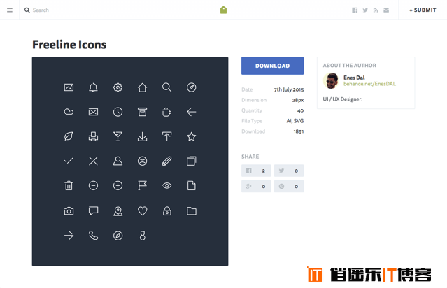 IconStore网站，集合世界顶尖设计师设计图标免费下载，可用于个人或商业项目开发