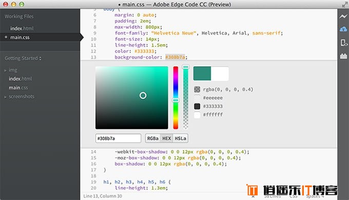 【网页前端开发必备】Adobe全新代码编辑器Adobe Edge Code CC Preview免费下载