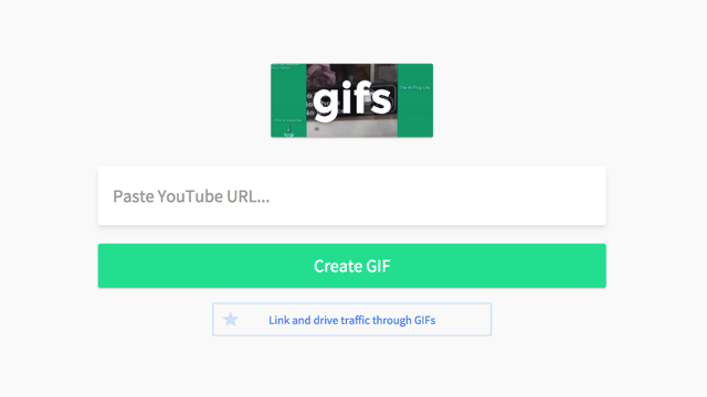 Gifs.com 轻松将 YouTube 影片转为 Gif 动态图片，可产生链结用于 Facebook 涂鸦墙