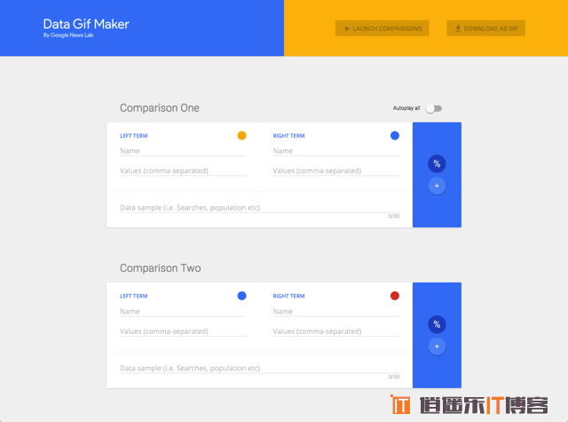 Google Data GIF Maker 趋势可视化工具，将数据在线快速制作为 GIF 动画