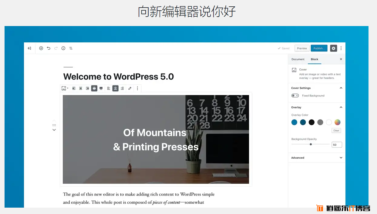 WordPress 5.0.2更新发布，提升Gutenberg编辑器性能