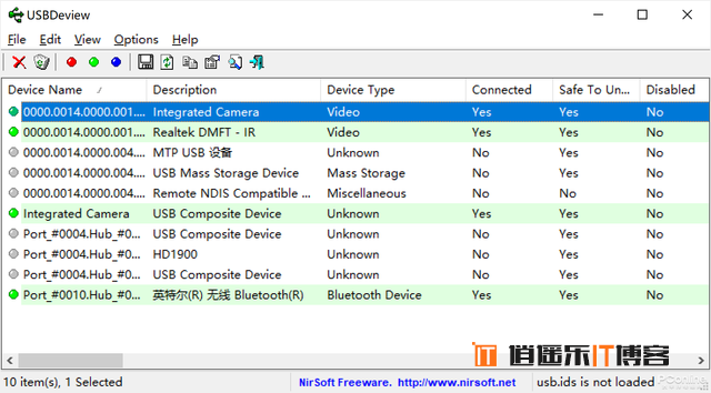 Win10 经常发出咚咚提示声，USBDeview找出各种硬件故障