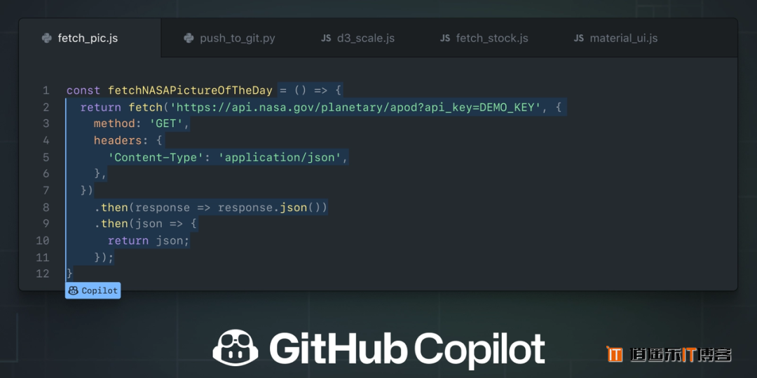 VSCode 神器 AI 编程辅助工具 Copilot：微软、OpenAI、GitHub 三家联合打造。