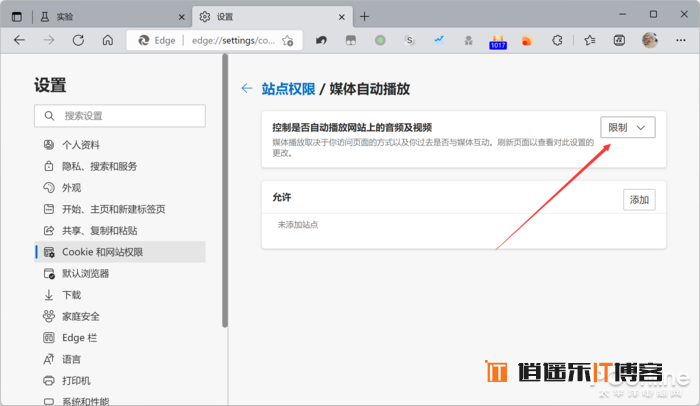 微软 Edge浏览器 阻止视频自动播放 隐藏功能开启方法