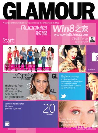 Win8 Style逆袭美国14款著名杂志封面