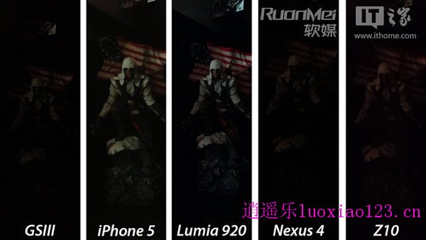 iPhone5/Lumia920/GS3/Nexus4/Z10拍照比拼