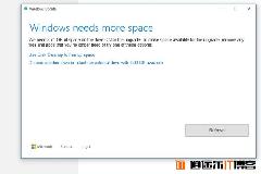 win10系统update升级C盘容量低不足怎么办