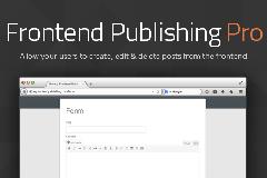 Frontend Publishing Pro wordpress专业前端发布插件V3.2.0免费下载