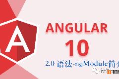 Angular10教程–2.0 语法-ngModule简介